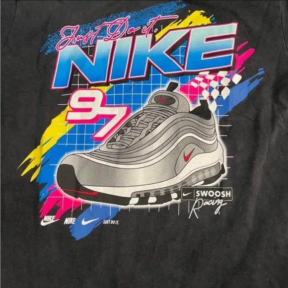 New Retro Vintage Style Nike Air Max 97 Silver Bullet tee - Mens small - Picture 4 of 5